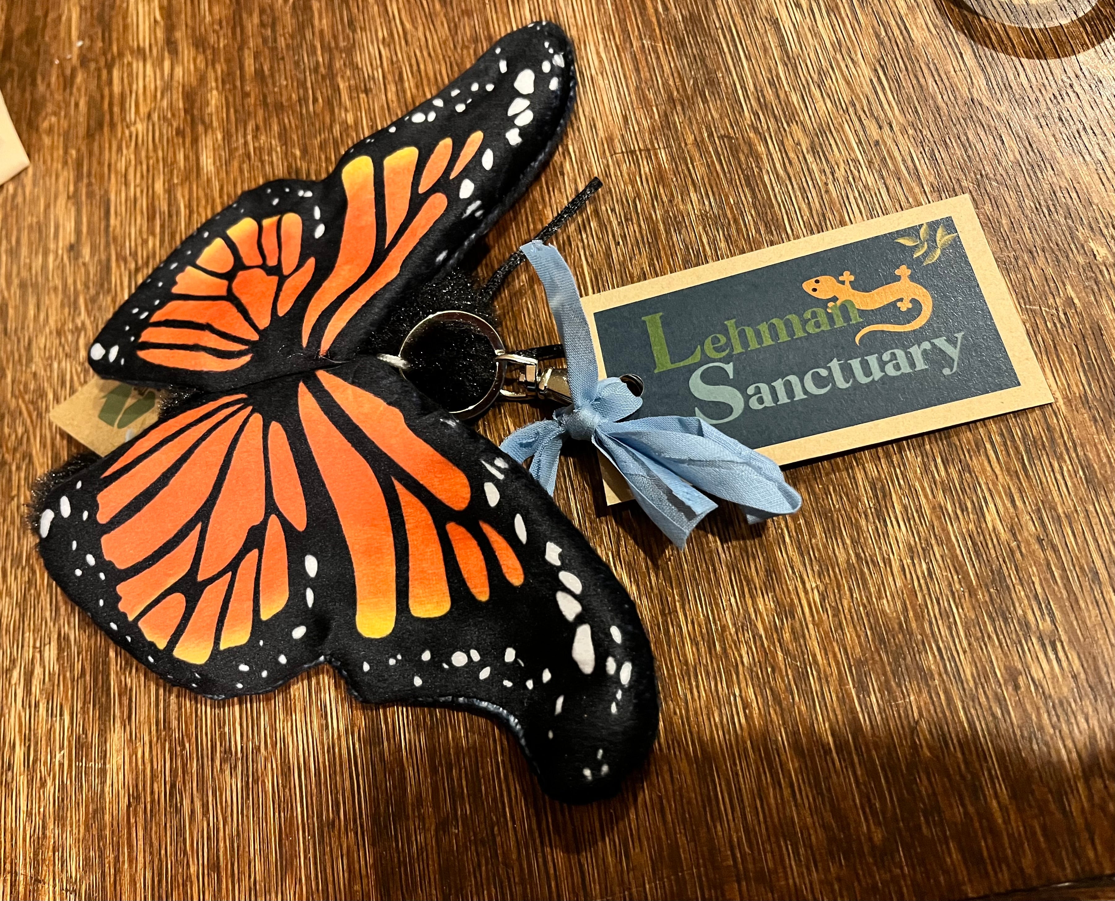 Lehman Sanctuary Monarch Butterfly Backpack Luggage Clip